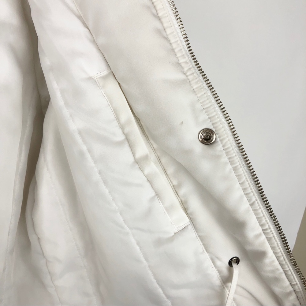 Weather Tamer White Winter Jacket w/ Removable Hood - Picture 7 of 16